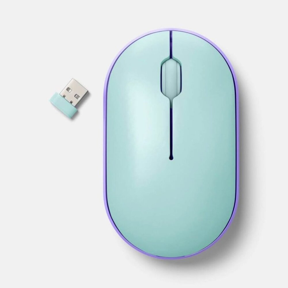 Bluetooth Mouse-Spring Teal-USB A Connections-heyday
